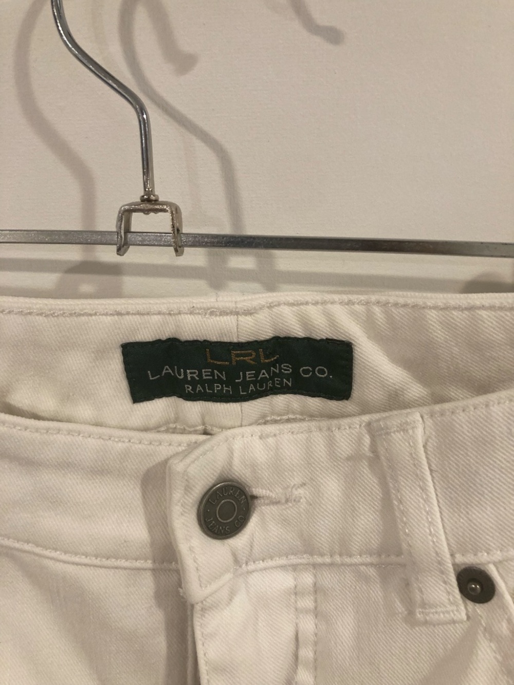 Lauren Jeans Co. by Ralph Lauren white denim jeans - Picture 3 of 3